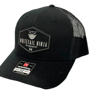 Black Whitetail Ninja Leather Patch Hat